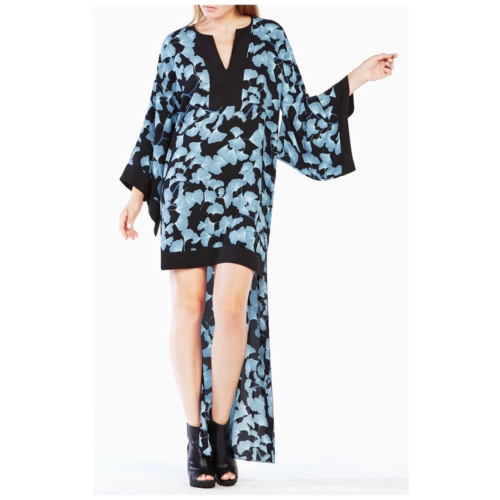 BCBG Worina Ginkgo Kimono Sleeve Tunic Dress XS/S - Picture 5 of 8